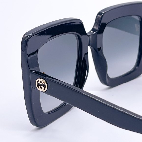 NEW GUCCI GG0328S 001 SQUARE WOMEN SUNGLASSES GUCCI NEW COLLECTION EYEWEAR - Picture 7 of 12